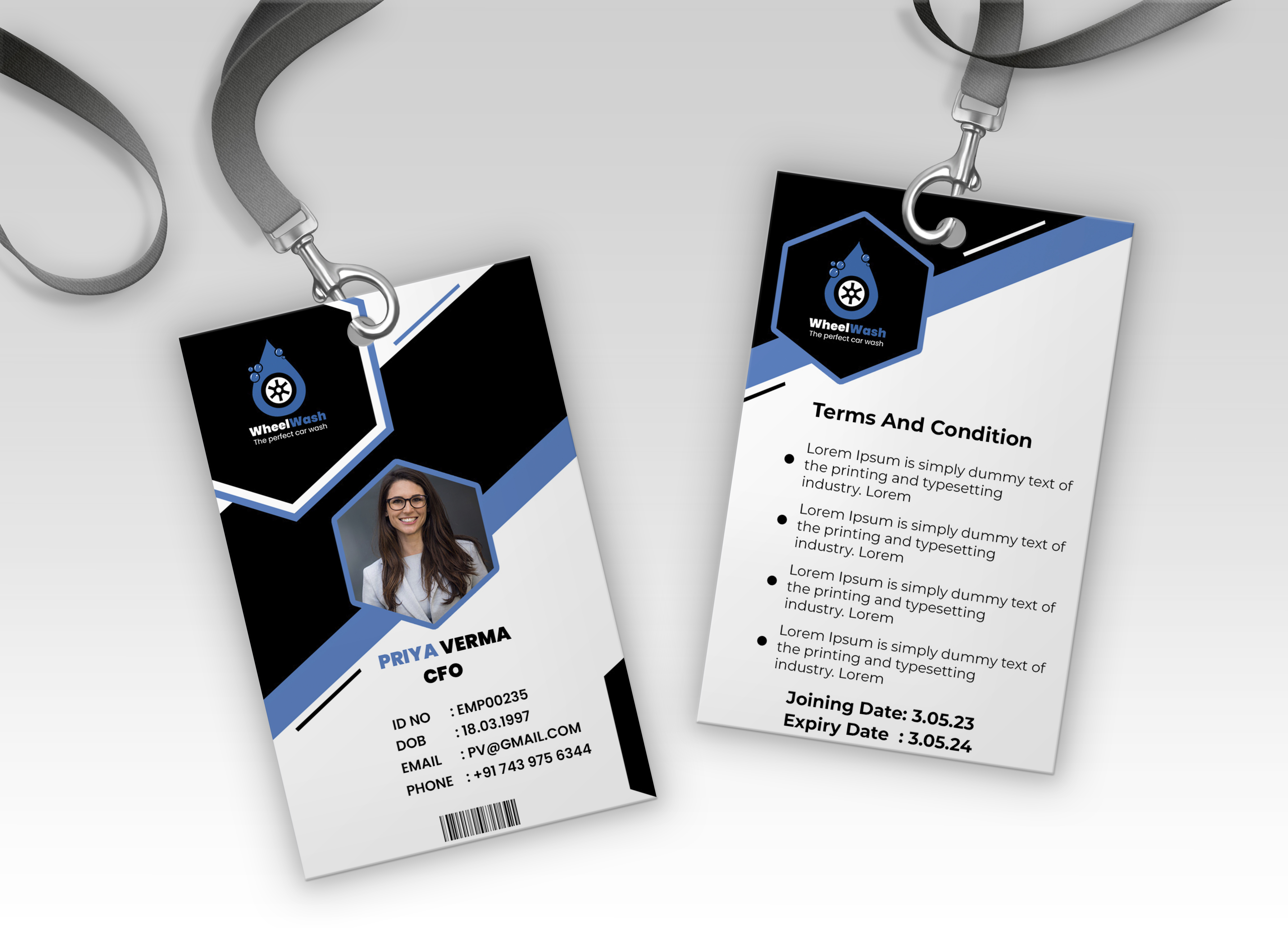 wheel wash id card